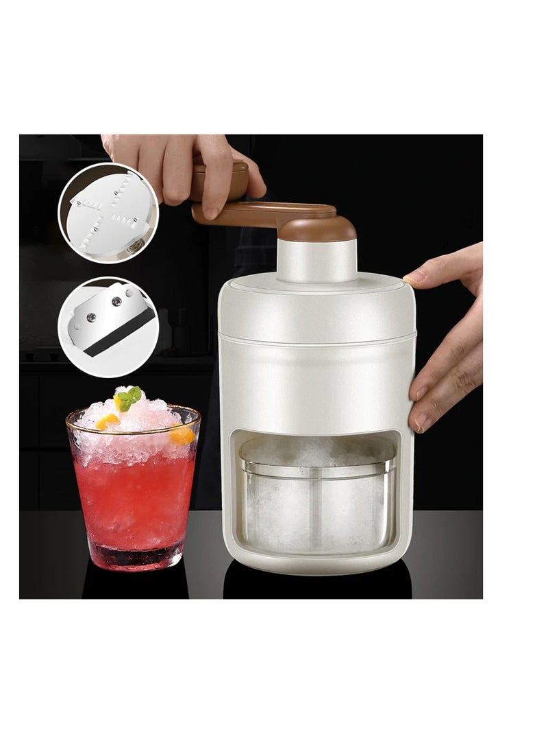 NIBEMINENT - Shaved Ice Machine,Portable Crusher Snow Cone Machine with Cube Tray,Manual for Home,BPA Free Shaver, - Image 1