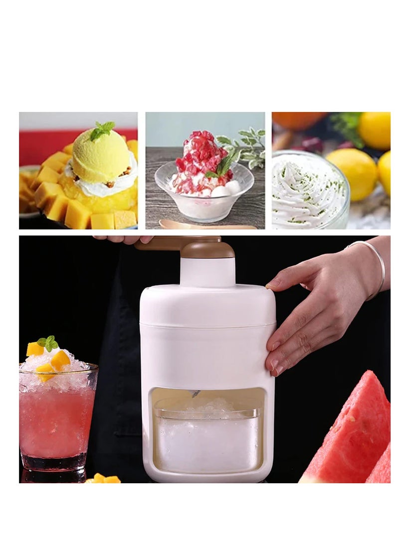 NIBEMINENT - Shaved Ice Machine,Portable Crusher Snow Cone Machine with Cube Tray,Manual for Home,BPA Free Shaver, - Image 1