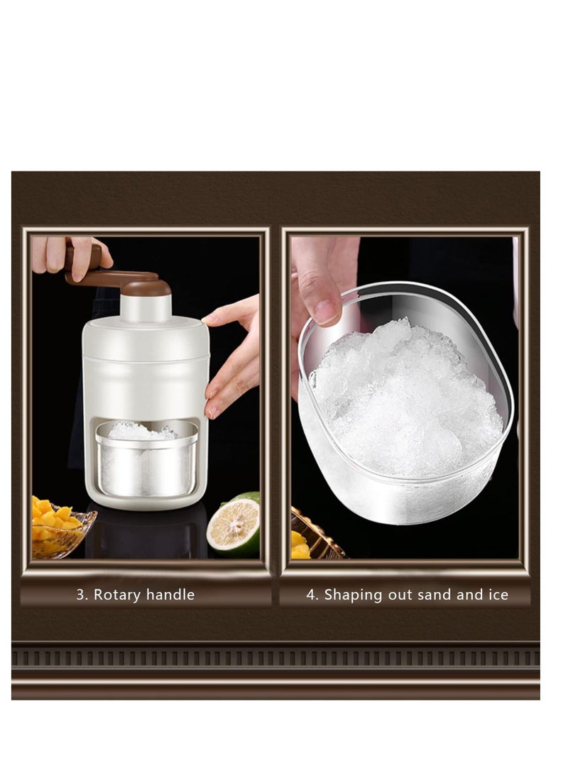NIBEMINENT - Shaved Ice Machine,Portable Crusher Snow Cone Machine with Cube Tray,Manual for Home,BPA Free Shaver, - Image 1