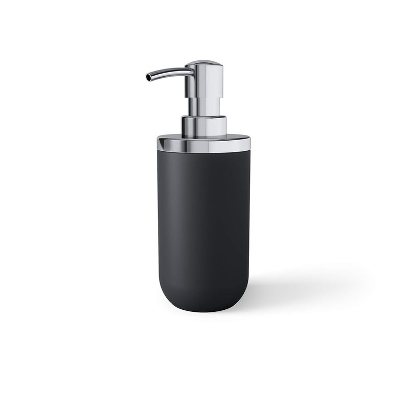 Umbra Junip Soap Pump Dispenser, Black/Chrome - Image 1