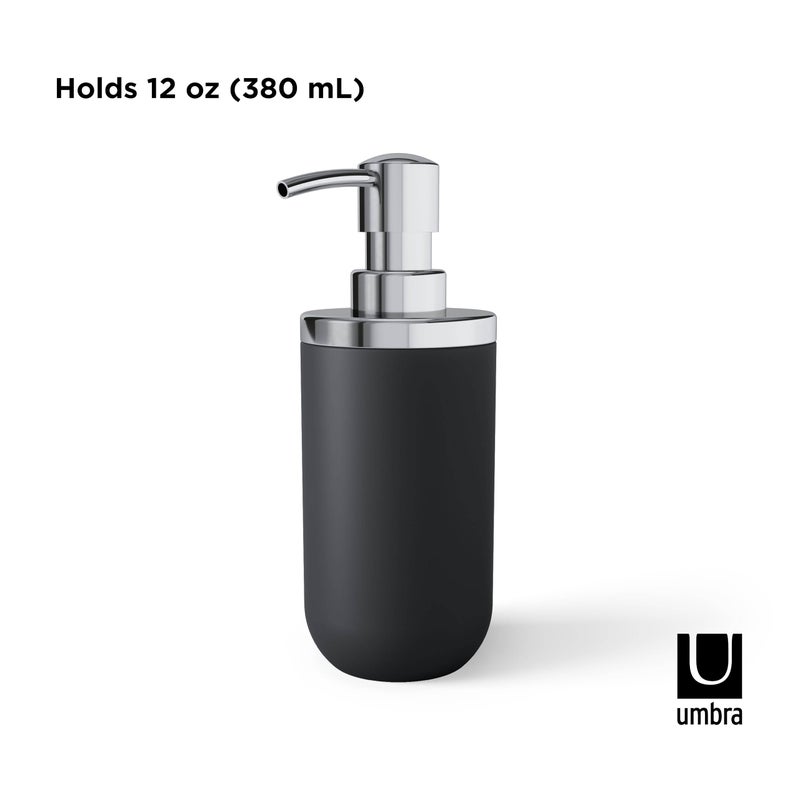 Umbra Junip Soap Pump Dispenser, Black/Chrome - Image 5