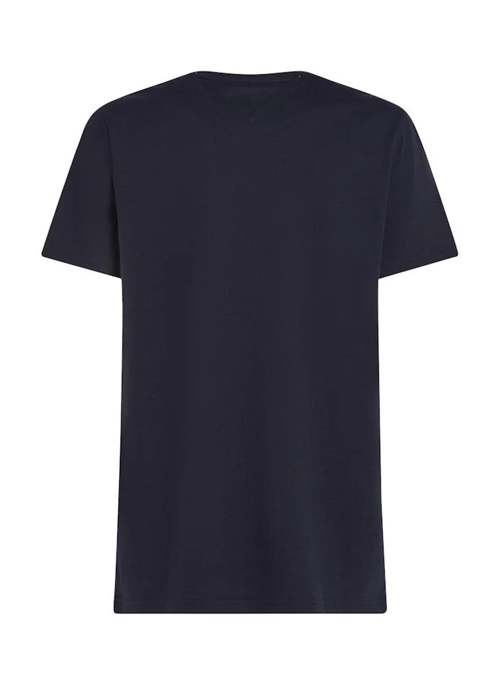 تومي هيلفيغر Rwb Logo Print  Crew Neck T-Shirt