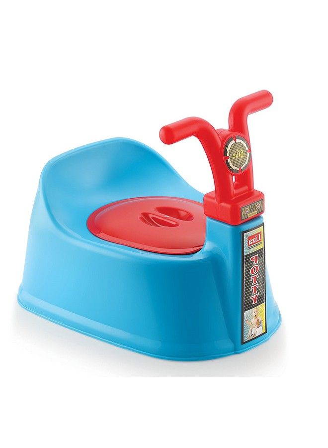 Nabhya Bike Potty Seat Baby Potty Training Seatchair For Kidspotty Toilet Chair With Closing Lid For (6 18 Month Kids) Small Size (Blue) - Image 2