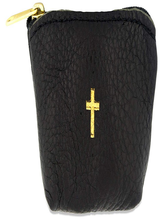 Venerare Genuine Italian Leather Catholic Rosary Pouch | Fits Almost of Rosary | Makes a Great First Communion or Confirmation Gift | Ideal for Boys or Girls - Image 4