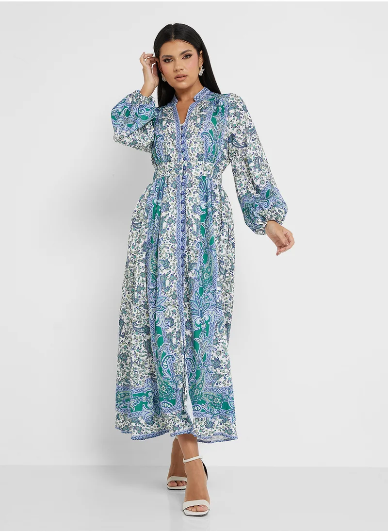 خزانة Floral Flowy Dress