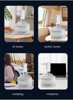 HOOPZOZA Folding Electric Water Pump Dispenser Electric Touch Screen Wireless Portable Water Pump 3 Quantitative Settings Drinking Water Pump Portable Multipurpose  Dispenser for Home Office Camping  - Image 4