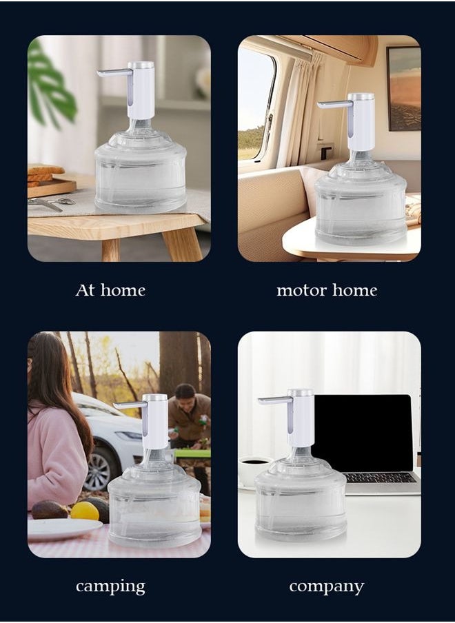HOOPZOZA Folding Electric Water Pump Dispenser Electric Touch Screen Wireless Portable Water Pump 3 Quantitative Settings Drinking Water Pump Portable Multipurpose  Dispenser for Home Office Camping  - Image 4