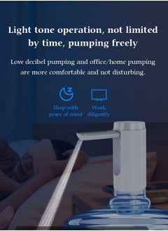 HOOPZOZA Folding Electric Water Pump Dispenser Electric Touch Screen Wireless Portable Water Pump 3 Quantitative Settings Drinking Water Pump Portable Multipurpose  Dispenser for Home Office Camping  - Image 5