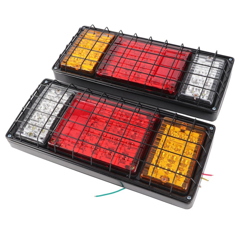 2pcs 12V LED Tail Lights Brake Reverse 40 LEDs Indicator Lights for Trailer Truck Boat - Image 1