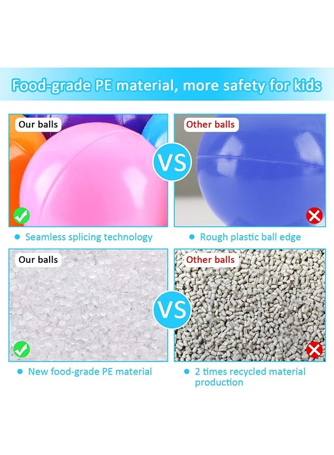 50-Piece Soft Ocean Pit Toy Balls Play Set Multicolored For Age Group 1+ Years 31.4x29x18cm  - Image 5