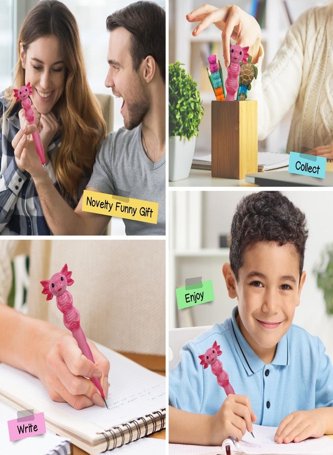 Planet Pens Axolotl Novelty Pen - Cute Funny Pens for Kids, Teens and Adults, Fun Cool Ball Point Pen for School Writing and Unique Office Supplies, Cute Axolotl Pen Gift for Men and Women - 6 Inches - Image 4