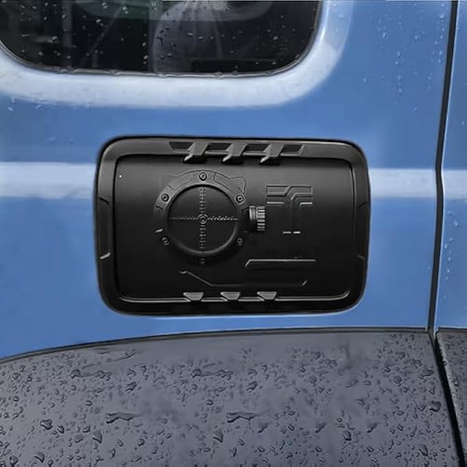 ريحني غطاء تعبئة الوقود باب غطاء خزان الزيت وغطاء خزان الوقود ملصق تزيين واقي لسوزوكي جيمني 2023 2024 5 أبواب ملحقات خارجية للسيارة أسود - Image 5