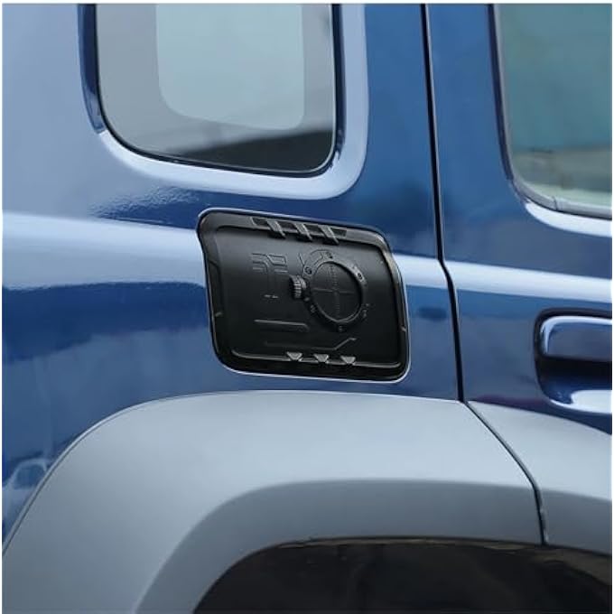 ريحني غطاء تعبئة الوقود باب غطاء خزان الزيت وغطاء خزان الوقود ملصق تزيين واقي لسوزوكي جيمني 2023 2024 5 أبواب ملحقات خارجية للسيارة أسود - Image 3