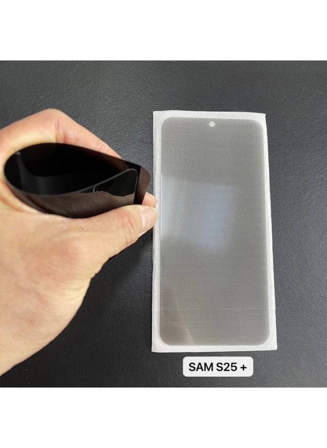 For Samsung S25 Edge Mobile Phone Tempered Film Unlocked Version Galaxy S25 Ultra-thin High-definition Screen Printing Anti-peep Film-Color:Silk Screen High Definition [ultra-thin Unlocking Version] With Base Plate-Size:Galaxy S25 Edge