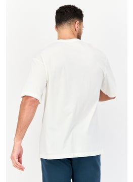 Reebok Men Sportswear Fit Short Sleeve Outdoor T-Shirt, White  - Image 2