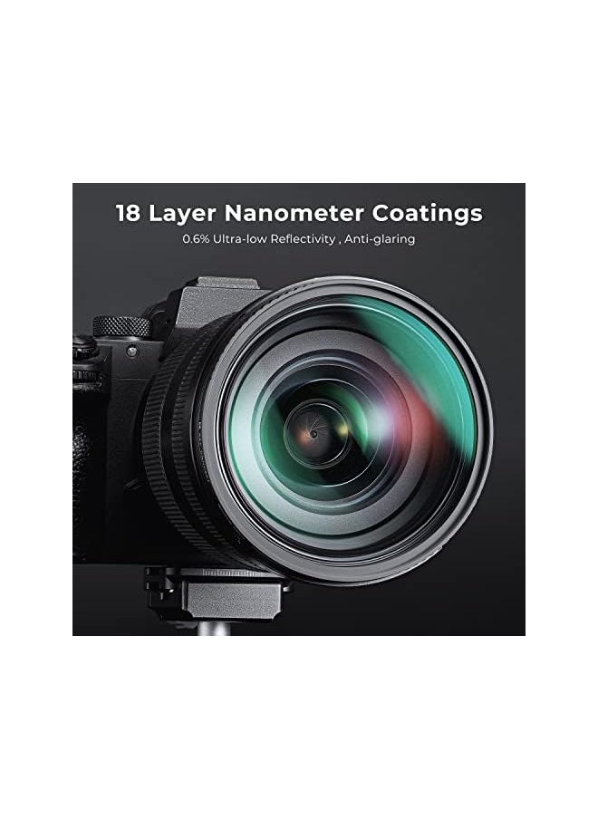 K&F Concept Concept 77mm Black Diffusion 1/4 Filter Mist Cinematic Effect Filter with 18 Multi-Layer Coatings for Video/Vlog/Portrait Photography (K-Series)  - Image 4