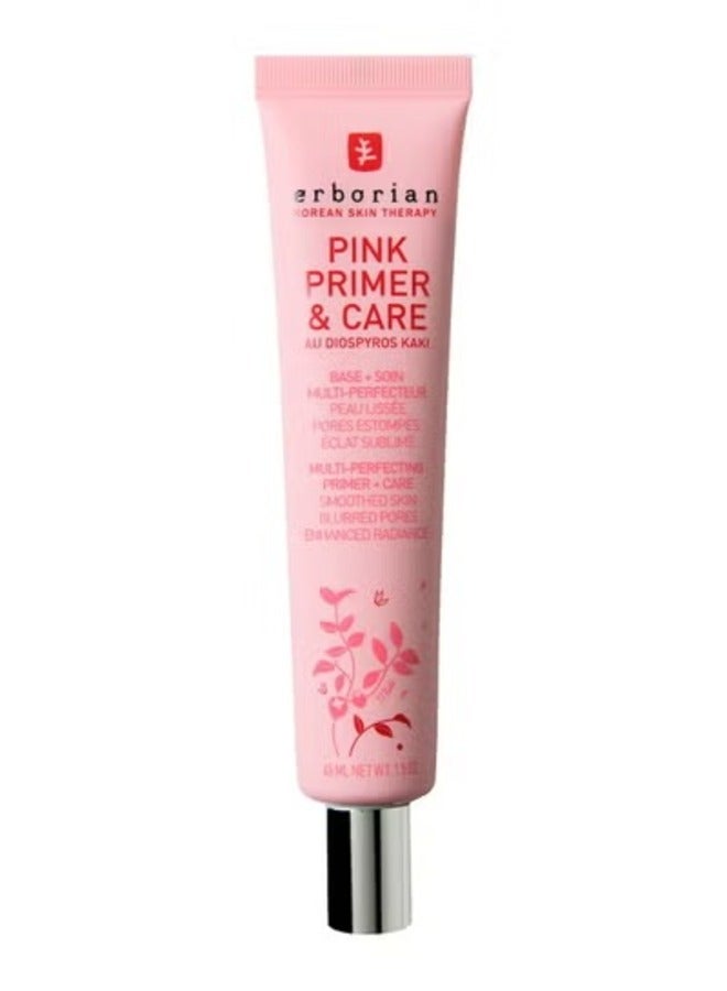 erborian ERBORIAN Pink Primer & Care - Hydrating & Perfecting Skin Primer with Diospyros Kaki, 45ml - Image 1