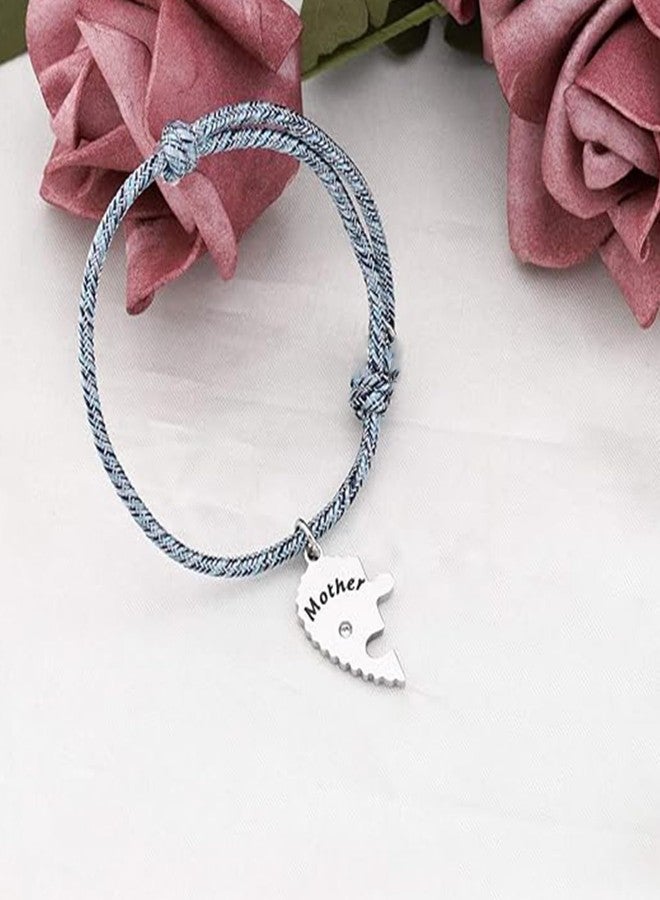 SEIRAA Mother and Son Matching Bracelets Mother Son Jewelry for Birthday Christmas Charm Bracelet Gift for Him Her (mother son bracelet) - Image 3