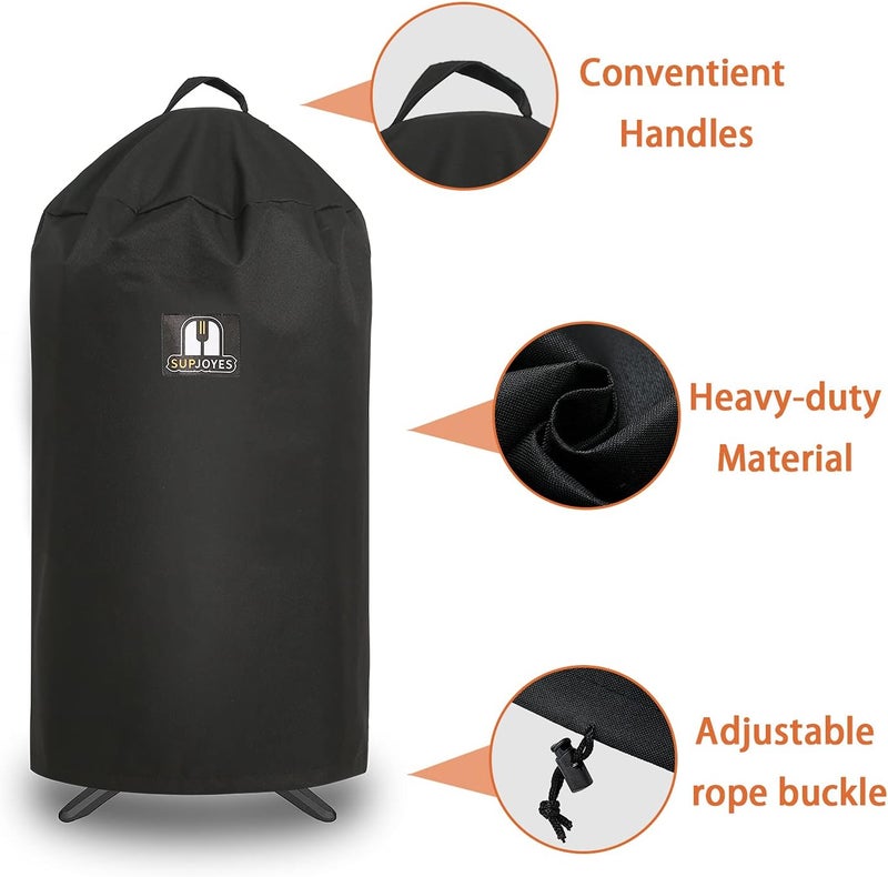 SUPJOYES Electric Grill Cover or Georgen Foreman GGR50B, GFO3320, GFO240 Indoor/Outdoor Electric Grill, Heavy Duty Waterproof BBQ Grill Cover - Image 4