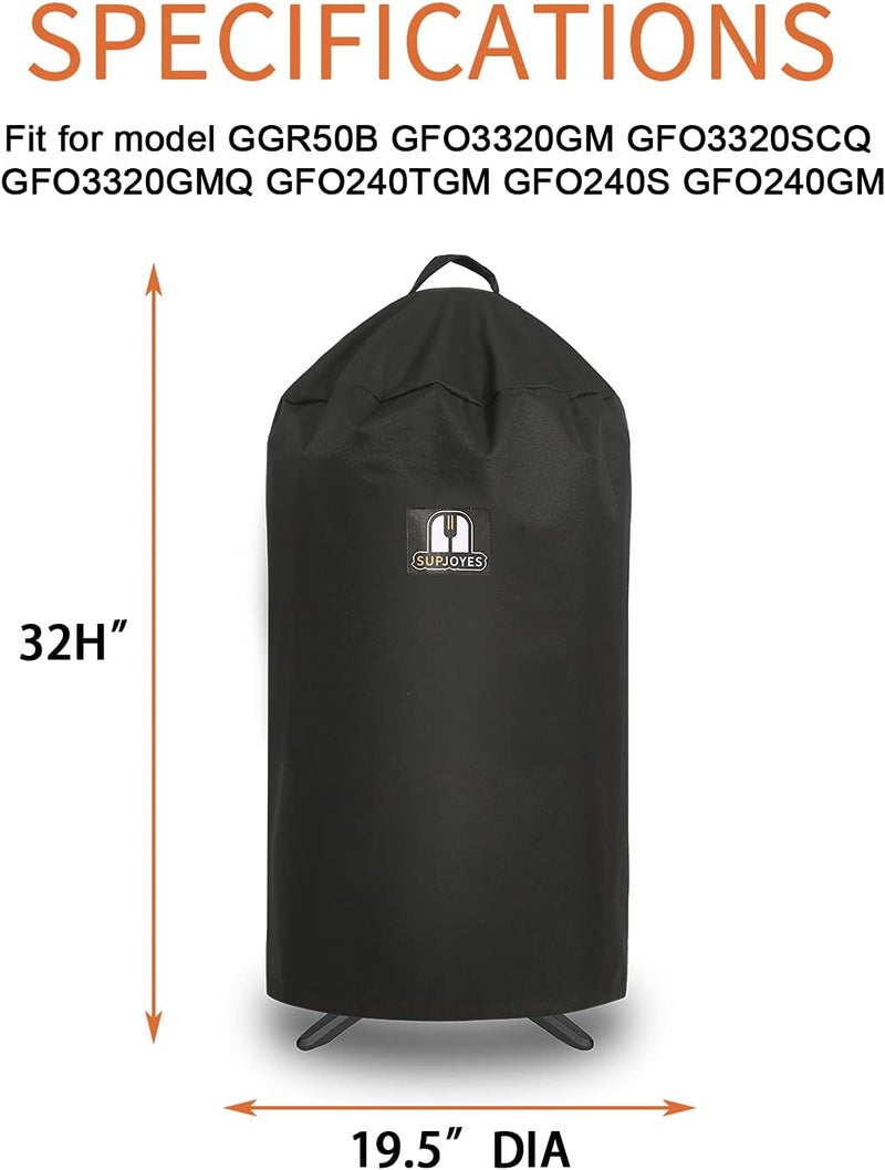 SUPJOYES Electric Grill Cover or Georgen Foreman GGR50B, GFO3320, GFO240 Indoor/Outdoor Electric Grill, Heavy Duty Waterproof BBQ Grill Cover - Image 2