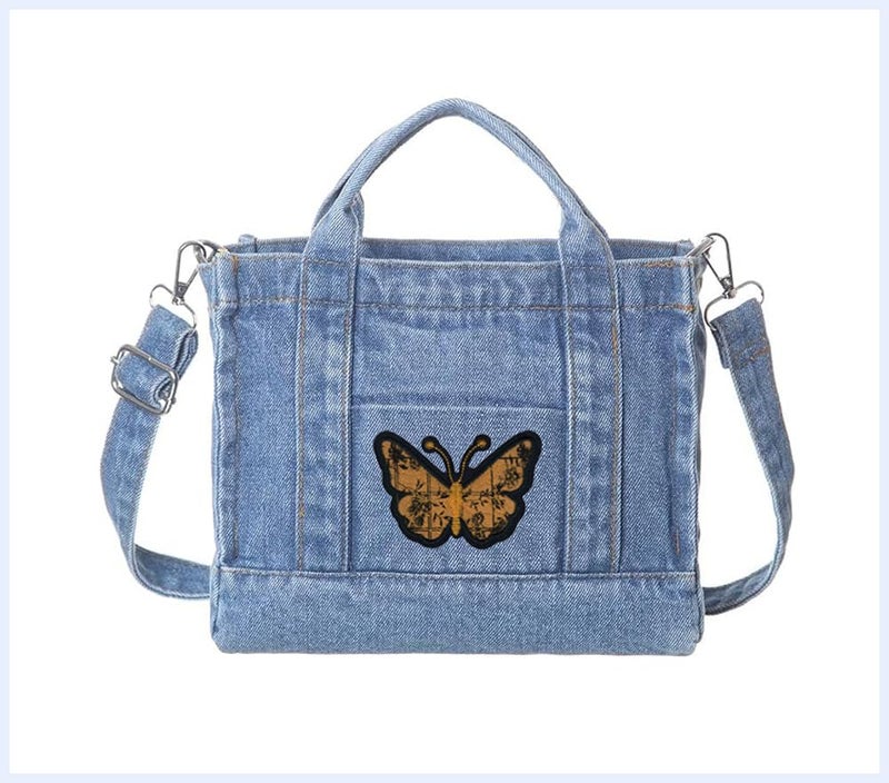 Generic Butterfly Applique Embroidered Sew-on Patch ; Size: 12.5cm x 9.5cm for Jackets, Caps, T-Shirts, Bags, Jeans, Pants, Outdoor Clothing ; Imported from Malaysia (1 Piece). (Code: M-22)  - Image 3