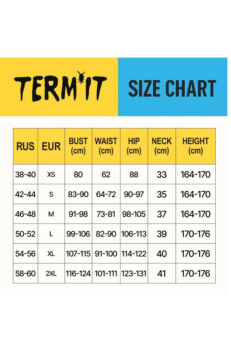 Termit تي شيرت نسائي أبيض EU 42-44، تيرميت، طباعة فريدة مستوحاة من العالم، 100% قطن، تصميم فضفاض، قابل للتنفس ومريح للأيام الحارة - Image 2