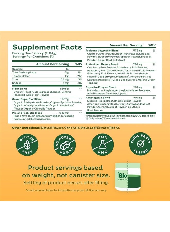 Bloom Nutrition Greens & Superfoods, Mango, 5.97 oz - Image 4