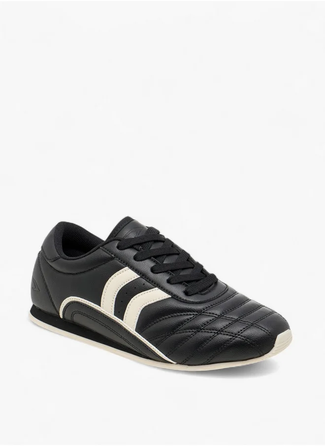 Dash Women's Panelled Sneakers with Lace-Up Closure