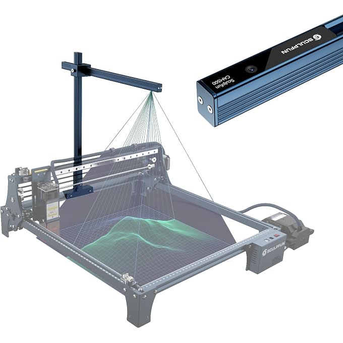 SCULPFUN CAM500 Lightburn Camera,Lightburn Camera for Laser Cutter Precise Positioning,HD Recording,Image Tracing,Working Range 400 * 400 - Image 1