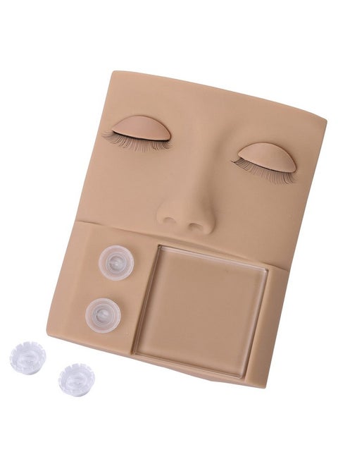 3In1 Lash Mannequin Head Upgraded Eyelash Mannequin Head With Lash Glue Rings Eyelash Extension Tray Eye Lash Extension Starters Kit For Practicing