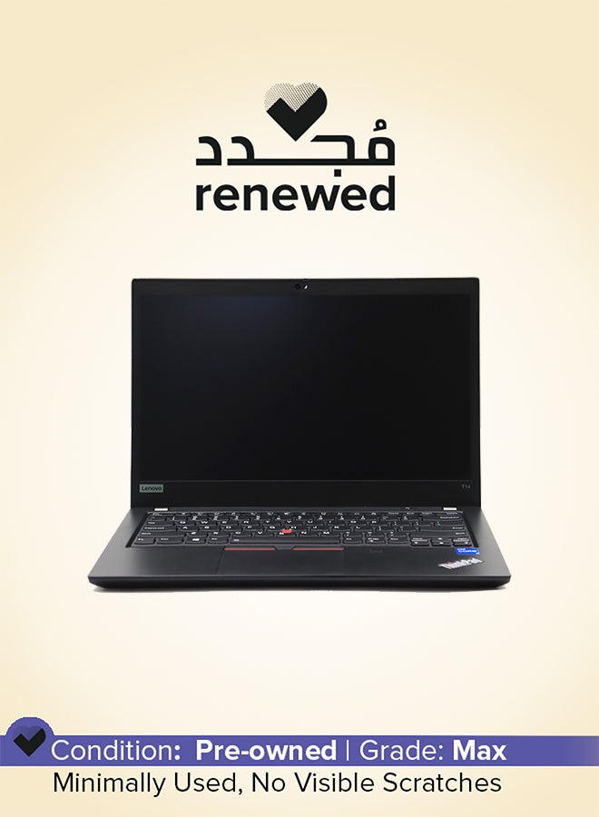 Lenovo Renewed - Thinkpad T14 Gen 2 Laptop With 14-Inch Full HD Display,Intel Core i5-1135G7 Processor/Quad Core/11th Gen/16GB RAM/256GB SSD/Intel Iris XE Graphics/Windows 10 Pro English Black