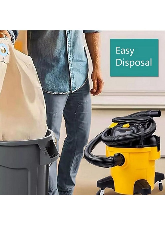 DEWALT 3-Piece Standard Dust Bag for Wet and Dry Vacuum Brown 26.2 x 3.4 x 24 cm DXVA19-4203 - Image 4