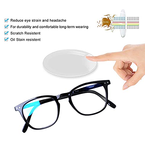 Henotin 3 Pack Blue Light Blocking Reading Glasses,Spring Hinge Computer Readers for Men Women,Anti UV Ray Filter Eyeglasses (Mixed Color, 0.50) - Image 5