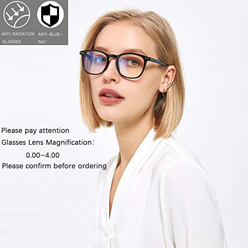 Henotin 3 Pack Blue Light Blocking Reading Glasses,Spring Hinge Computer Readers for Men Women,Anti UV Ray Filter Eyeglasses (Mixed Color, 0.50) - Image 3