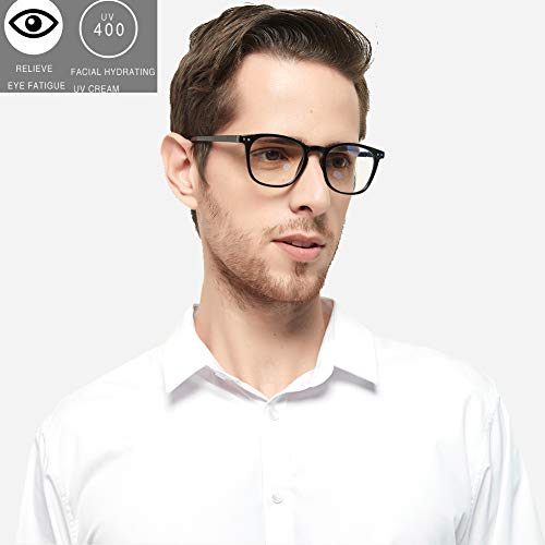 Henotin 3 Pack Blue Light Blocking Reading Glasses,Spring Hinge Computer Readers for Men Women,Anti UV Ray Filter Eyeglasses (Mixed Color, 0.50) - Image 2