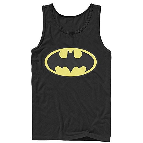 DC Comics Men's Batman Basic Logo Tank T-Shirt, Black, XX-Large - Image 1