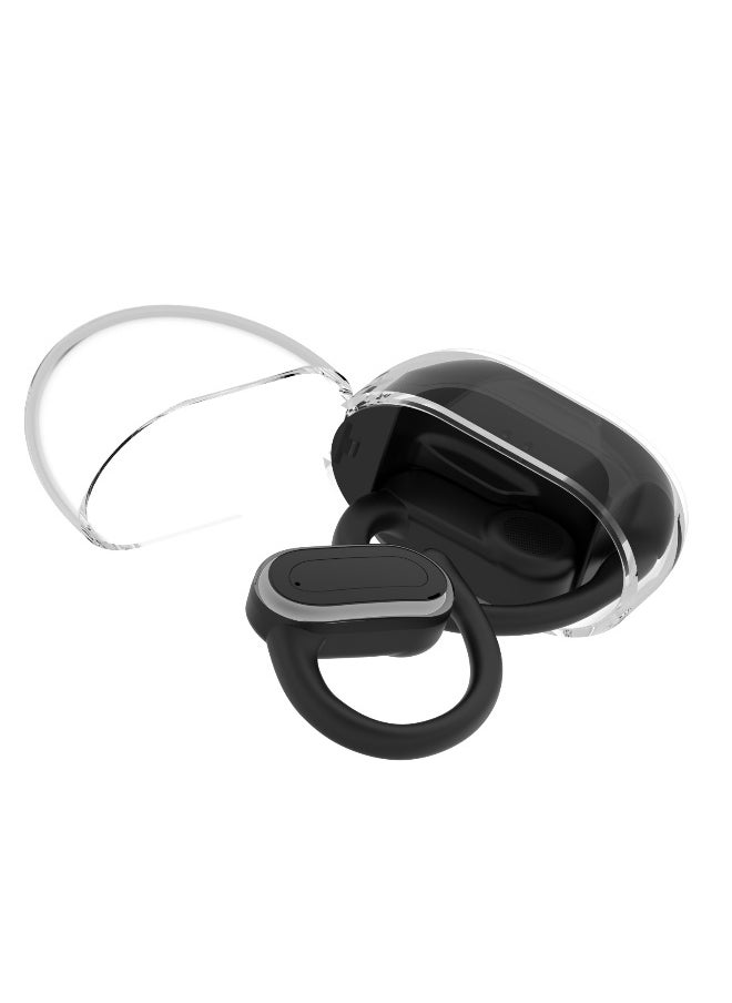 Generic X20 Wireless Bluetooth 5.3 Headphones Ear-Hook Earbud with Microphone In-Ear Sports Headset Sweatproof Noise Reduction Earphone for Running Driving Office Working (Transparent Cover )  - Image 5