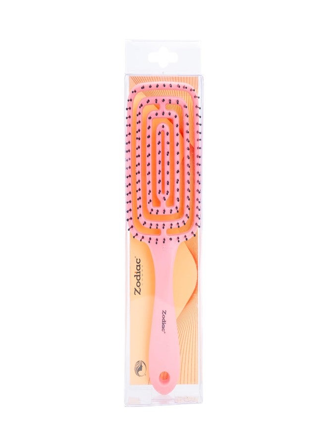 ZODIAC PADDLE POP HAIR BRUSH - CANDY PINK - Image 1