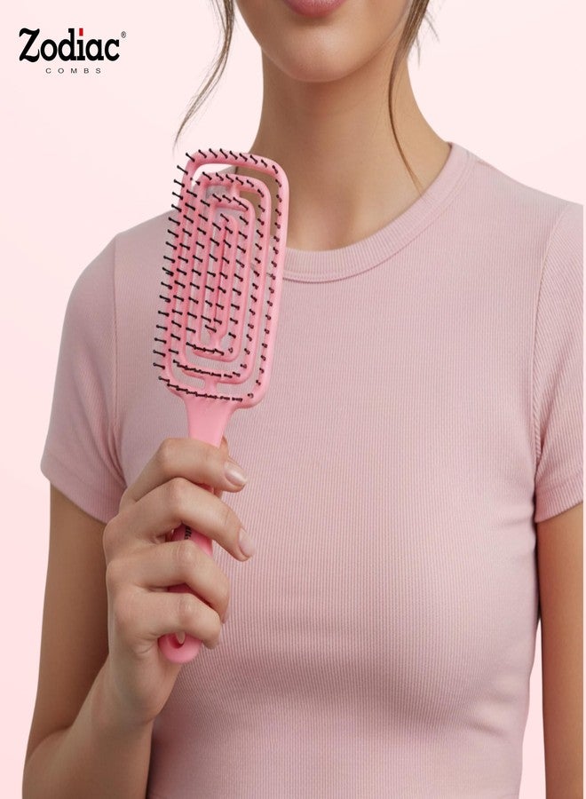ZODIAC PADDLE POP HAIR BRUSH - CANDY PINK - Image 3