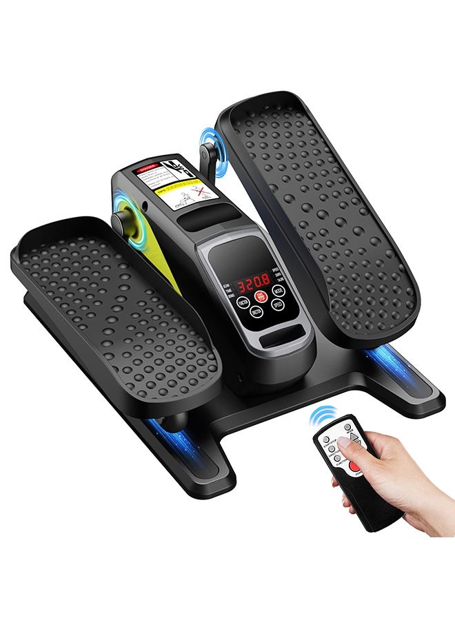 والالا جهاز تمارين بيضاوي الشكل تحت المكتب، جهاز تمارين الساق البيضاوي الكهربائي مع جهاز تحكم عن بعد، 12 سرعة قابلة للتعديل يدويًا و3 سرعات أوتوماتيكية، جهاز تمارين دواسة محمول للجلوس لكبار السن والبالغين والمنزل والمكتب - Image 1