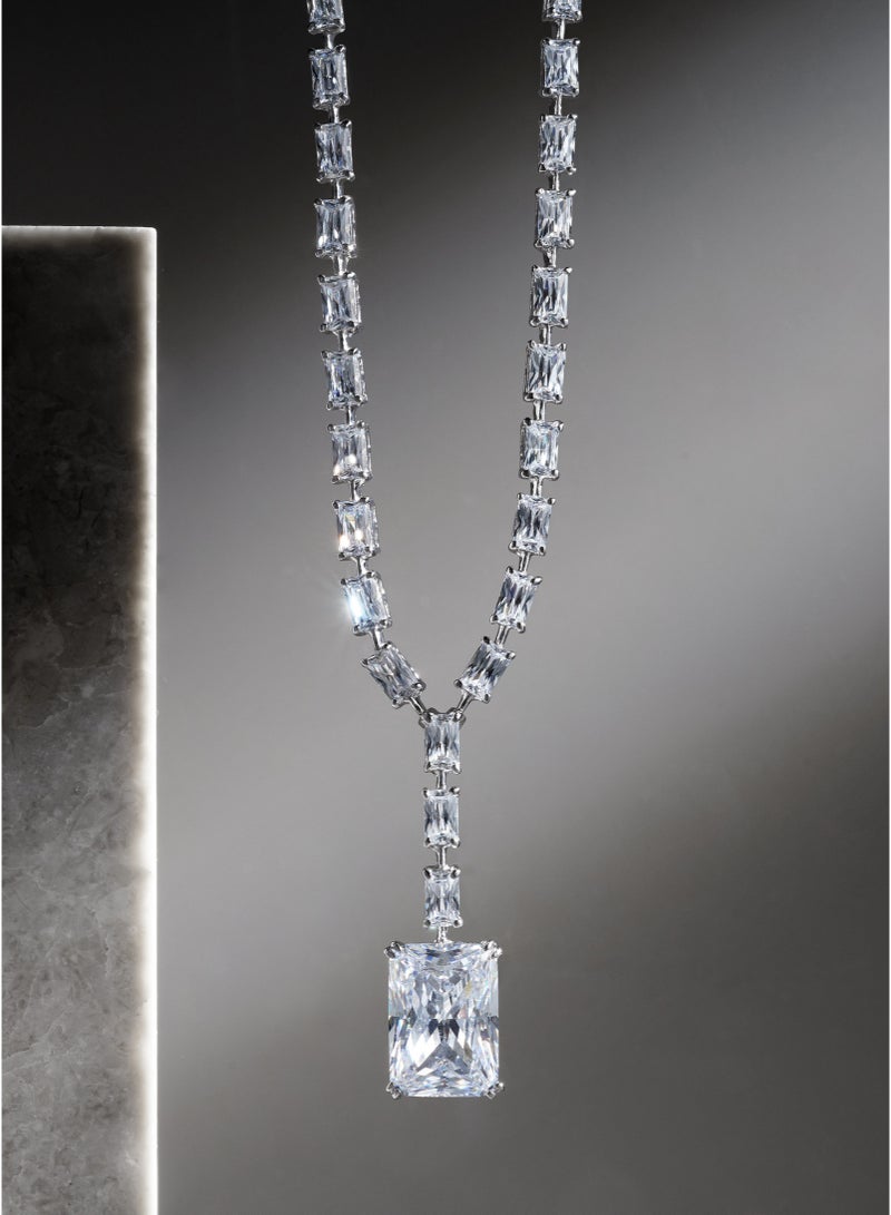 أونال قلادة "شفق الصحراء" للسيدات – قلادة مرصعة بحجر الزركونيا الأبيض ومطعمة بالفضة الاسترليني، من مجموعة الشرق الأوسط الحصرية - Image 2