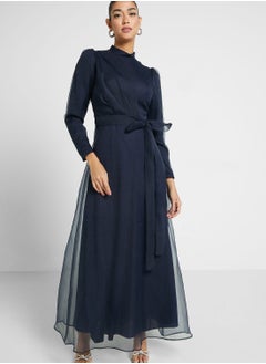 Khizana Puff Sleeve Belted Dress  - Image 4
