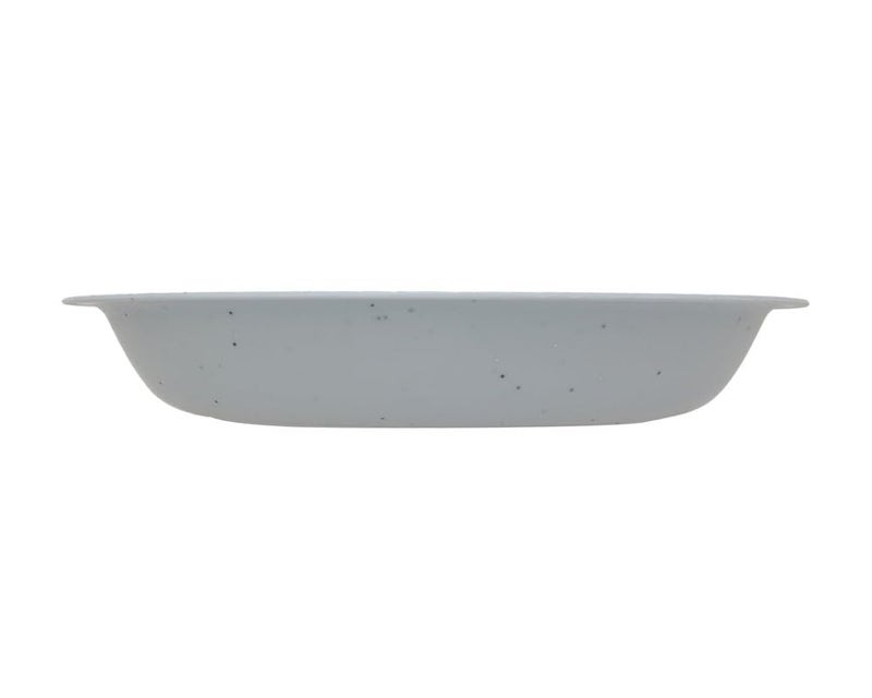 Plastic Large Serving Plate For Microwave - Grey - Image 1