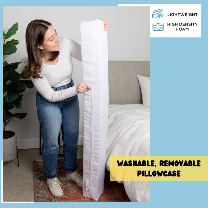 SnugStop The Original Bed Wedge | Gap Filler Between Your Headboard Mattress | Triangle Pillow Wedge | Bed Filler Wedge | Gap Headboard Filler | Gap Bed Stoppers | Don't Lose Your Pillow(Queen) - Image 3
