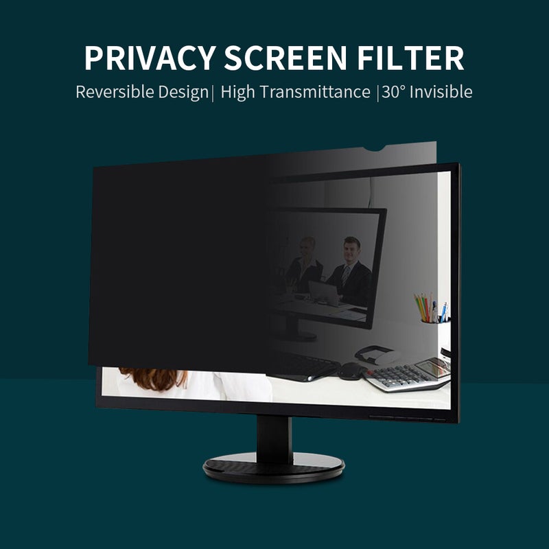 Privacy Screen Filter 19" 5:4 - Reversible Matte/Glossy Surface, High Transmittance, Anti-UV Eye Protection for Office Public Spaces & Travelers - Image 2