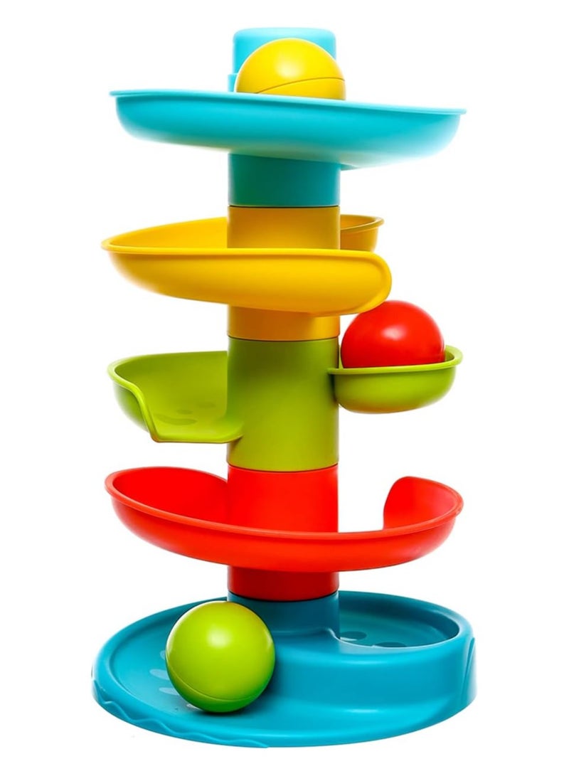 Generic Colorful Ball Drop Toy Tower for Toddlers – Educational Stacking Rolling Ball Game for Baby Boys and Girls, Easy to Assemble, Safe BPA-Free Plastic – Early Development Learning Toy - Image 1