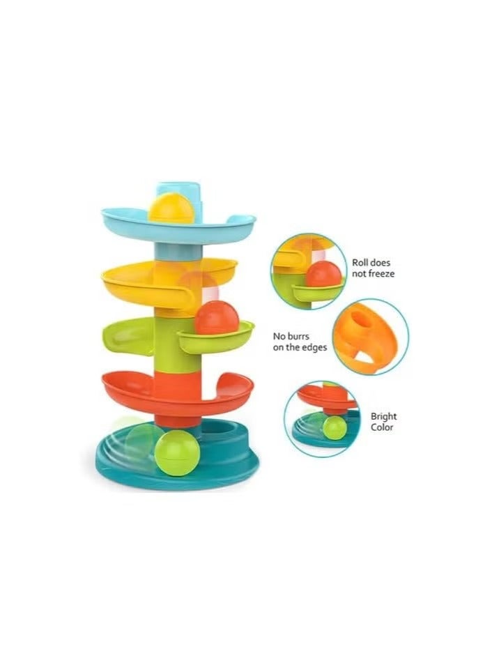 Generic Colorful Ball Drop Toy Tower for Toddlers – Educational Stacking Rolling Ball Game for Baby Boys and Girls, Easy to Assemble, Safe BPA-Free Plastic – Early Development Learning Toy - Image 4