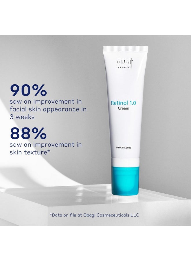Obagi Medical Obagi360 Retinol 1.0 Cream - High Concentration Retinol Helps Reduce the Appearance of Fine Lines and Wrinkles & Smooth Texture with Minimal Irritation - 1 oz  - Image 5