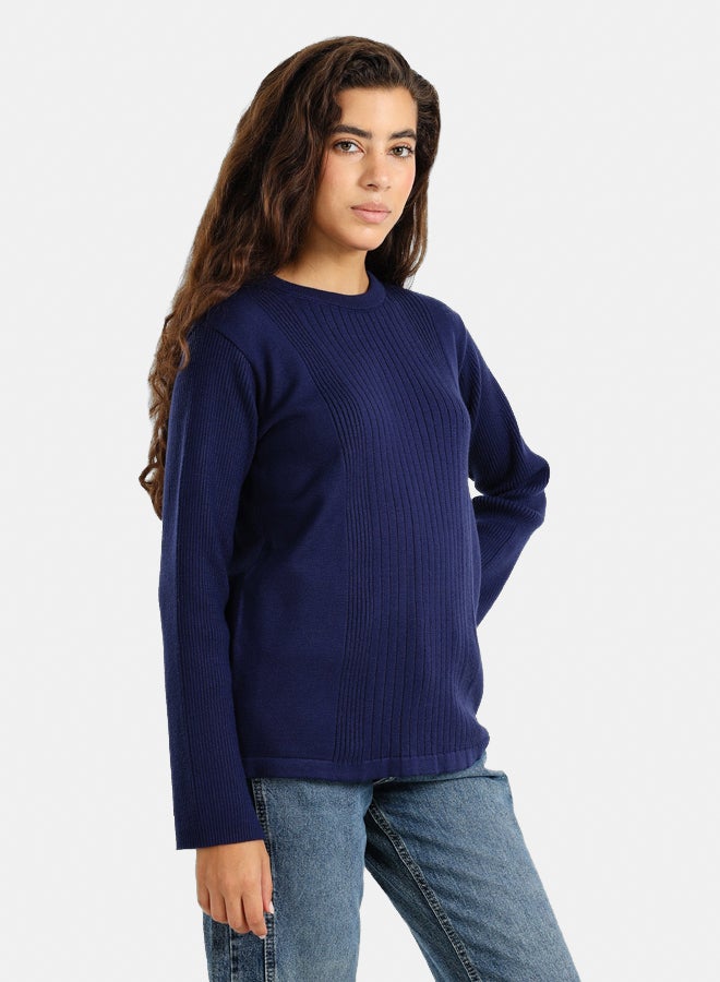 Clue Ribbed Pullover with Side Buttons - Image 2