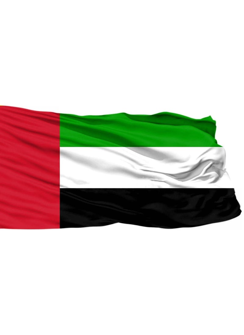 Vitacelli UAE Flag National Day Durable Long Lasting For Outdoor And Indoor Use For Building Home And Car Decoration 150X90CM - Image 1